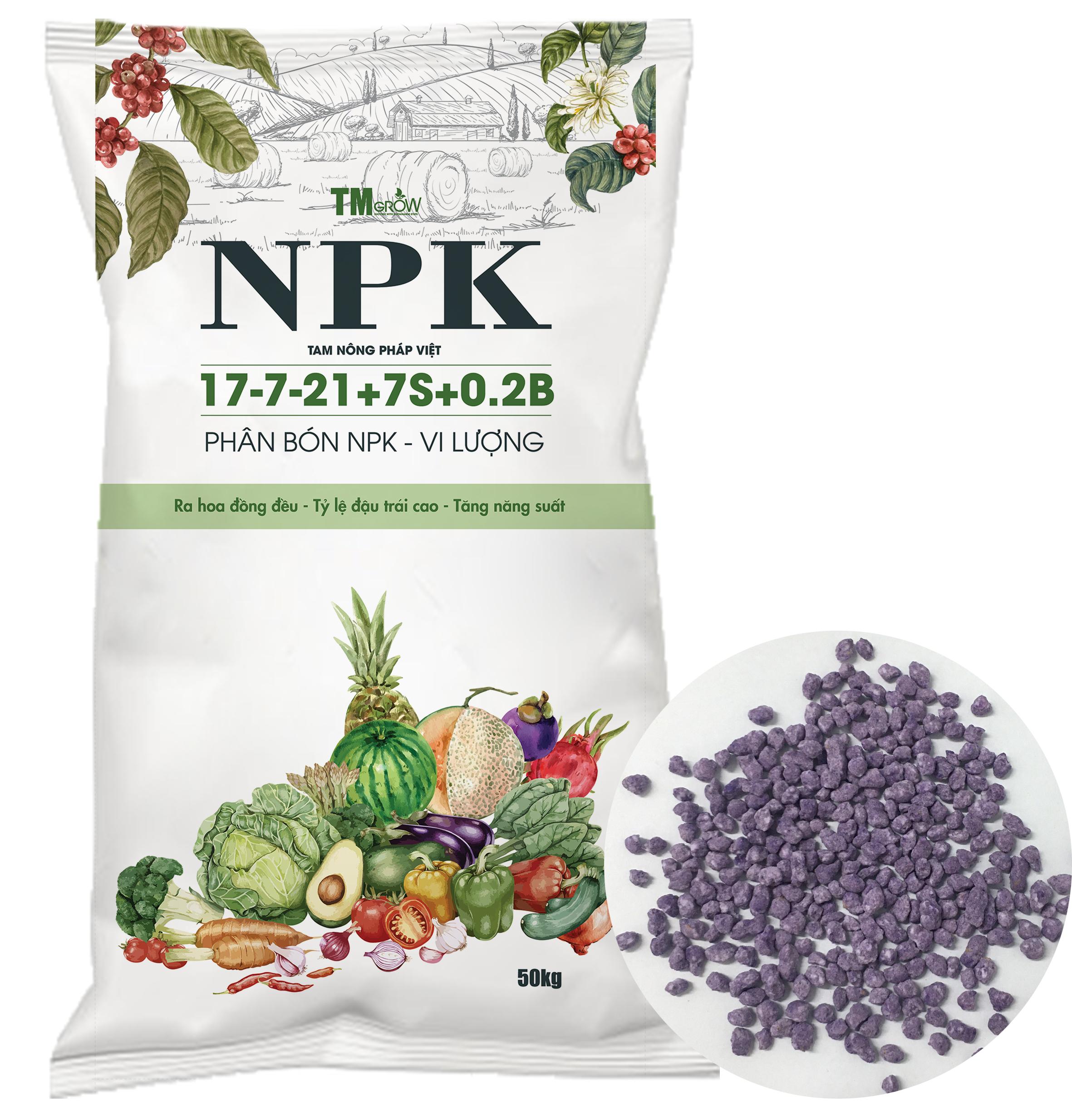 NPK 17-7-21 +7S + 0,2B